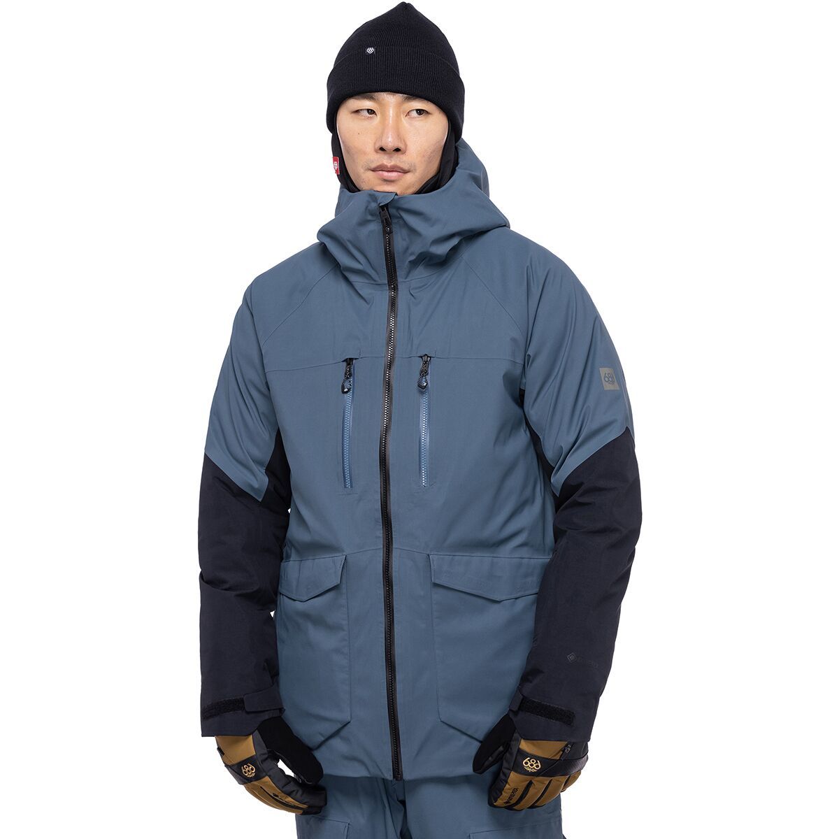 686 Smarty Weapon GORE-TEX Down Jacket - Men's Orion Blue Colorblock, S