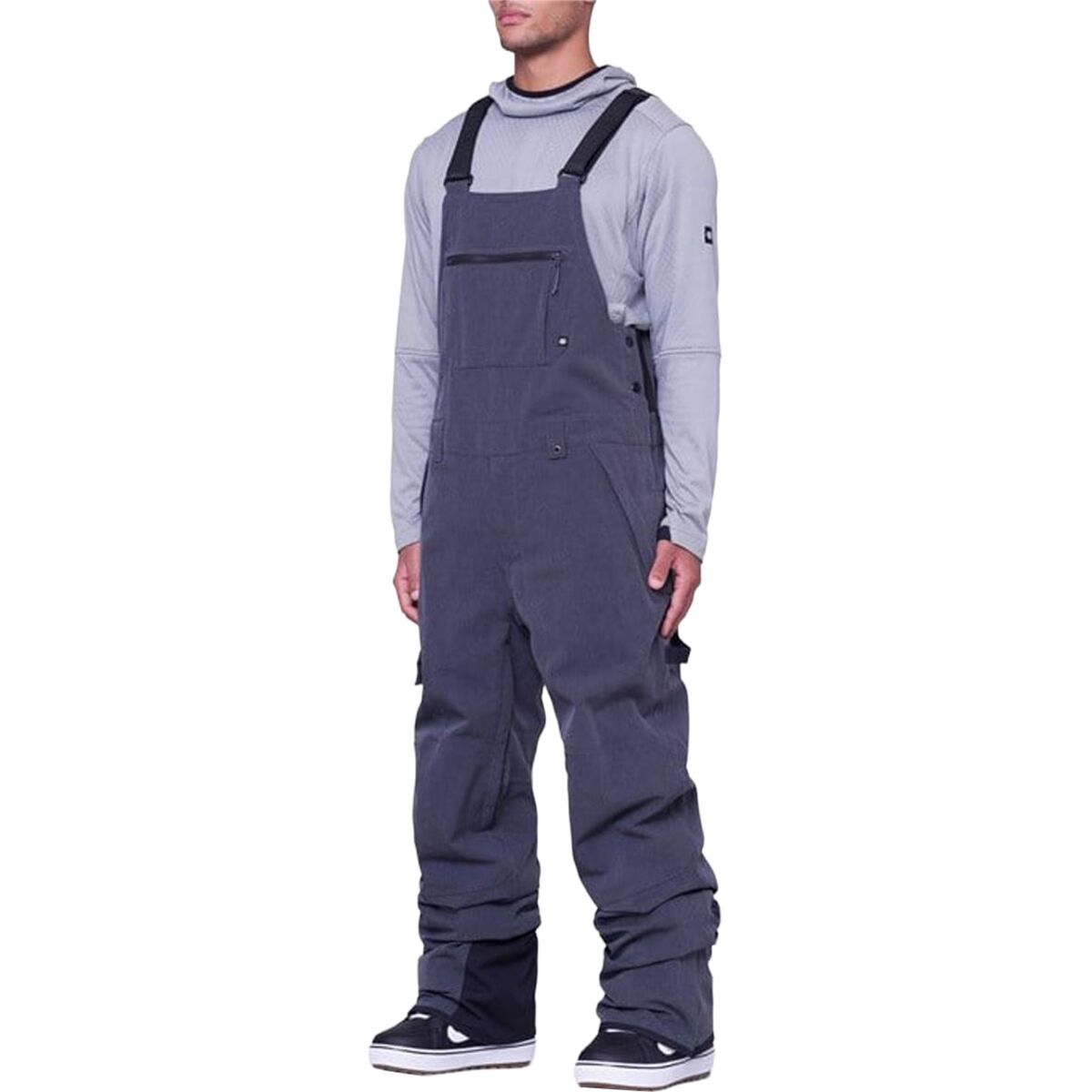 686 Hot Lap Insulated Bib Pant - Men's Black Denim, S