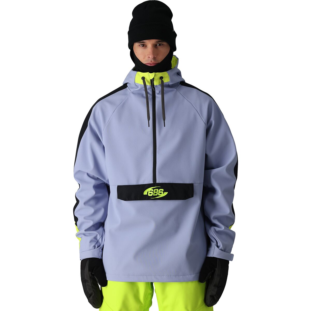 Image of 686 Waterproof Anorak - Men's Purple Impression Colorblock, L