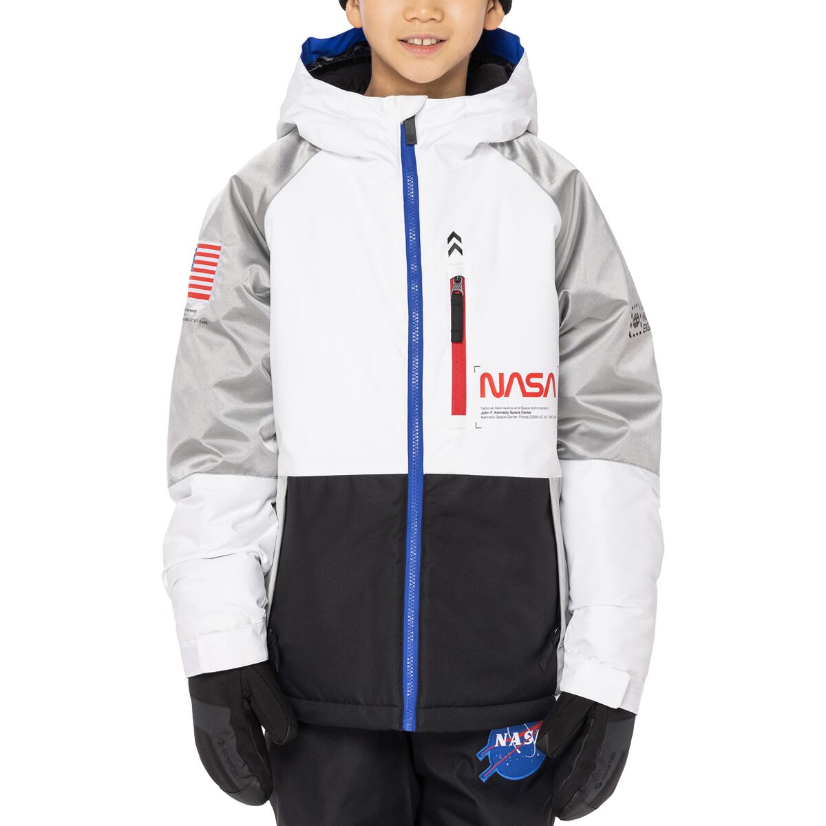 686 NASA Exploration Insulated Jacket - Boys' White Colorblock