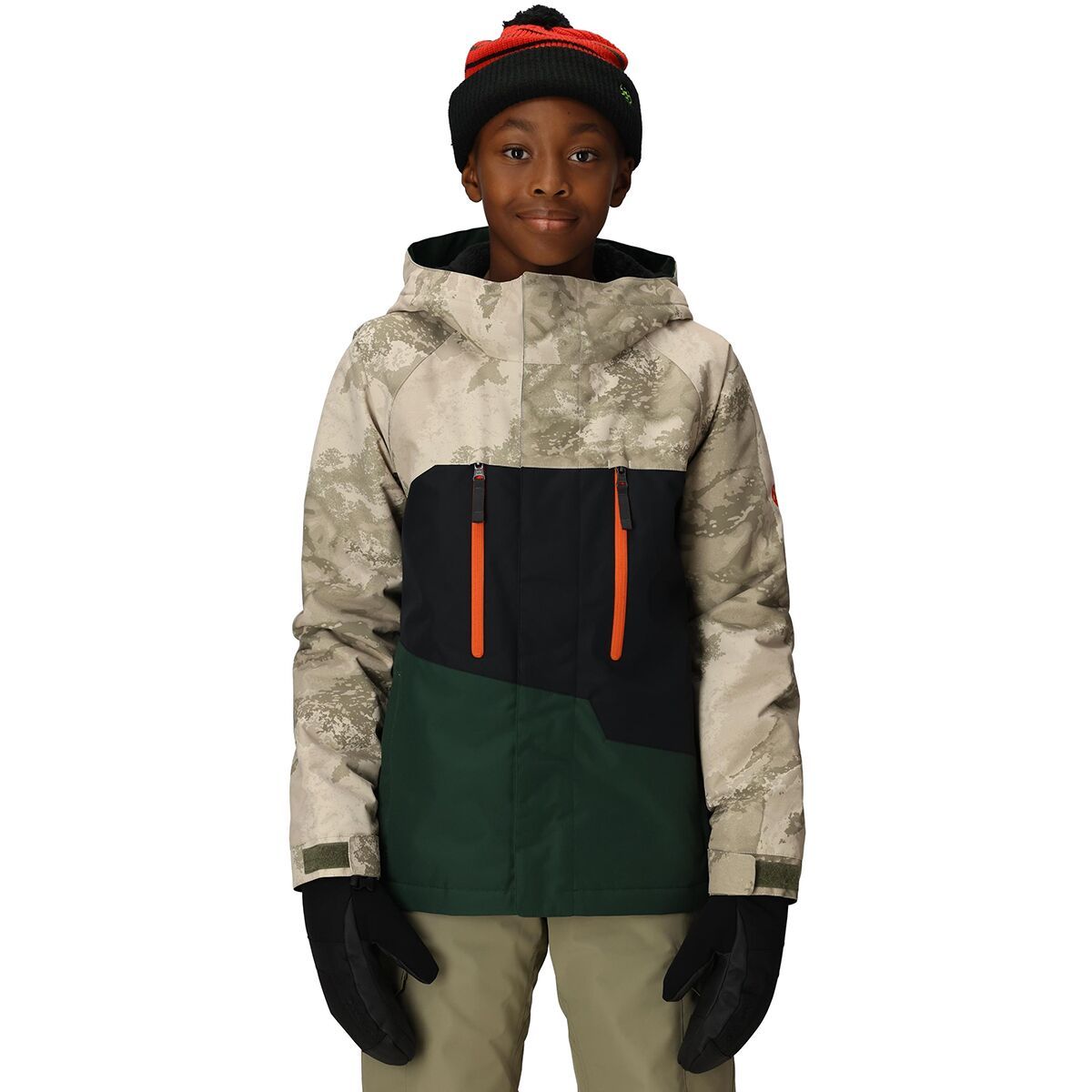 Image of 686 Geo Insulated Jacket - Boys' Limestone Hemisphere Colorblock, L
