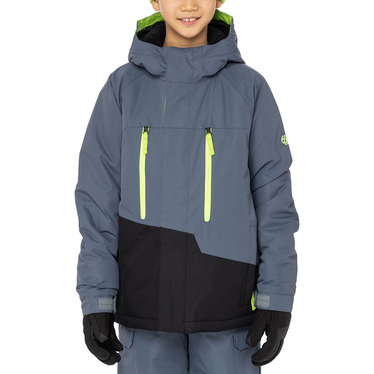 686 Geo Insulated Jacket - Boys' Orion Blue Colorblock