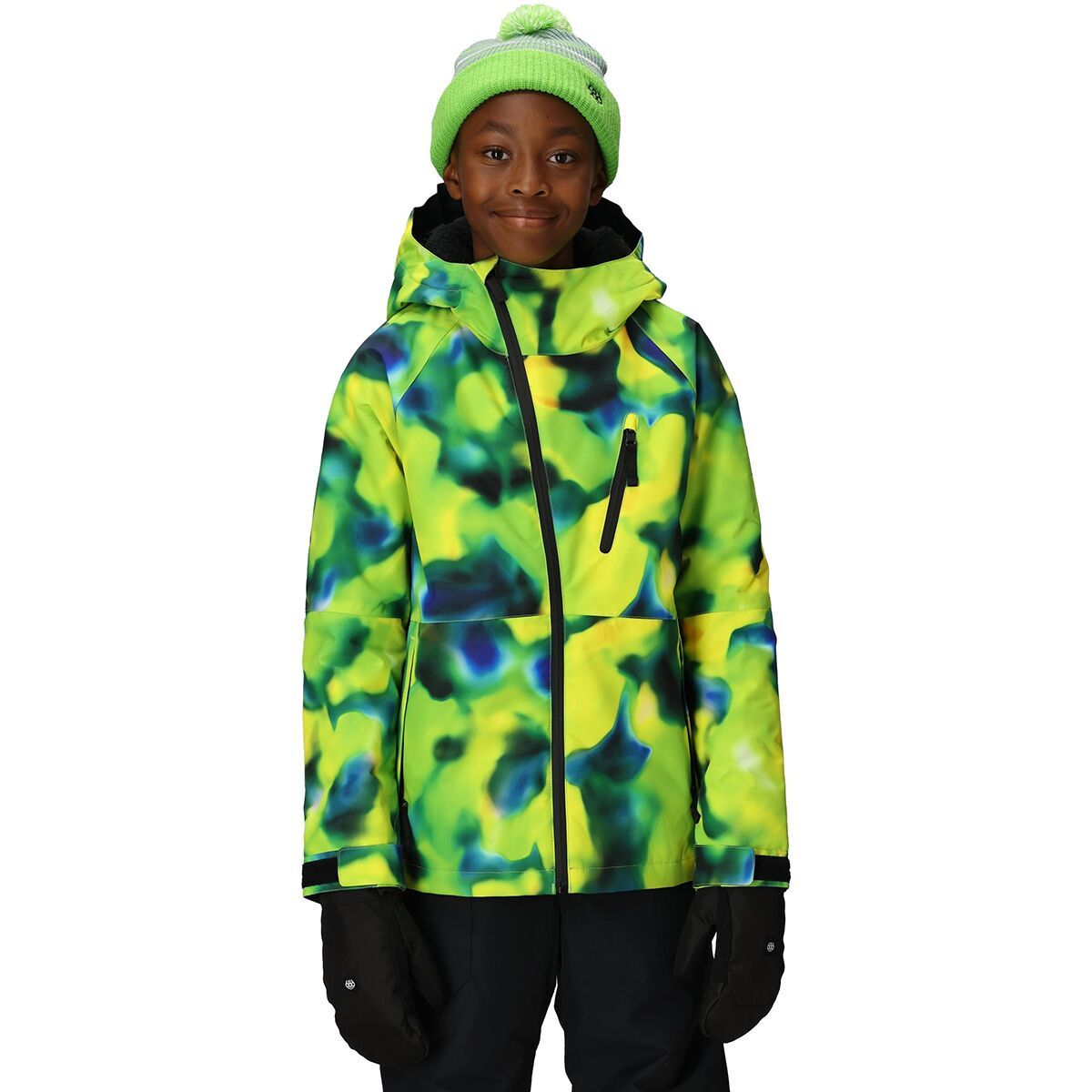 Image of 686 Hydra Insulated Jacket - Boys' Borealis Green Solar, L