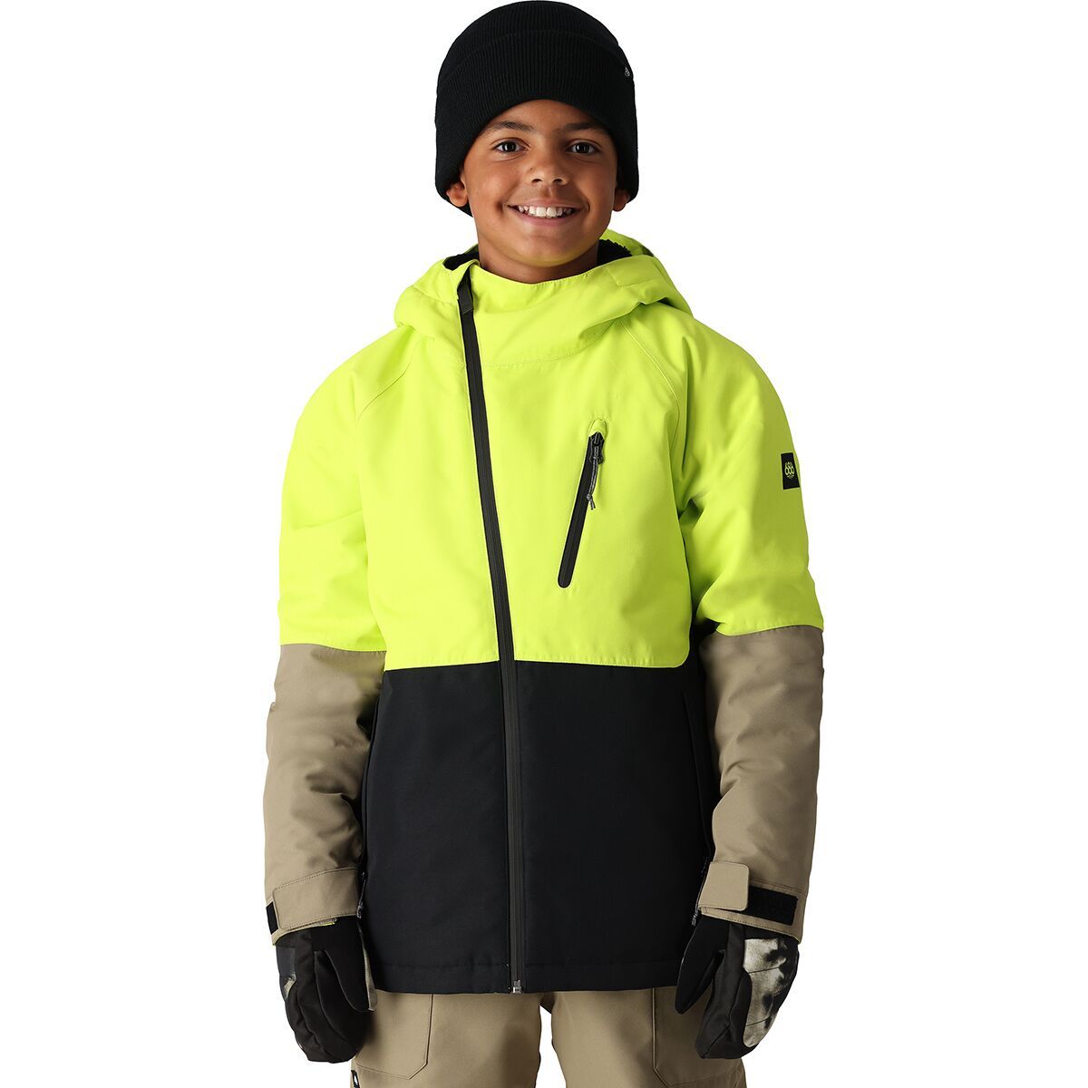 686 Hydra Insulated Jacket - Boys' Lime Colorblock, XL