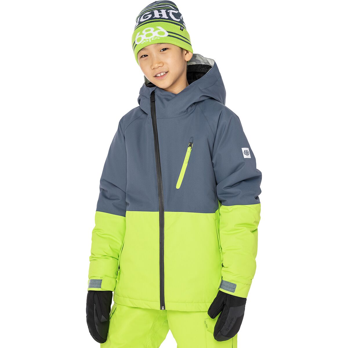 686 Hydra Insulated Jacket - Boys' Orion Blue Colorblock