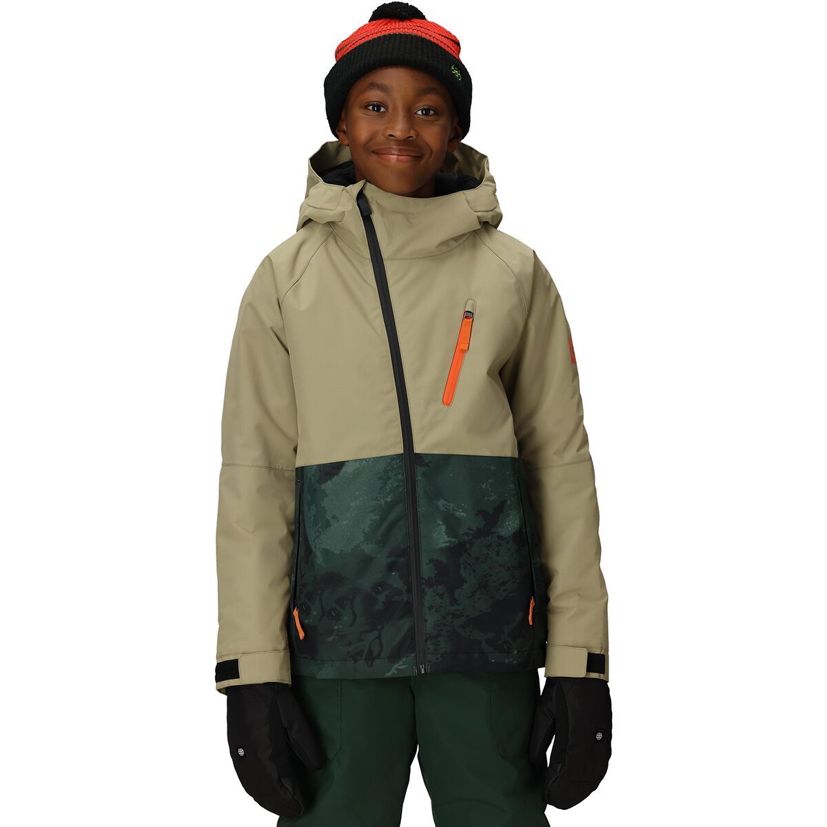Image of 686 Hydra Insulated Jacket - Boys' Sage Colorblock, XS
