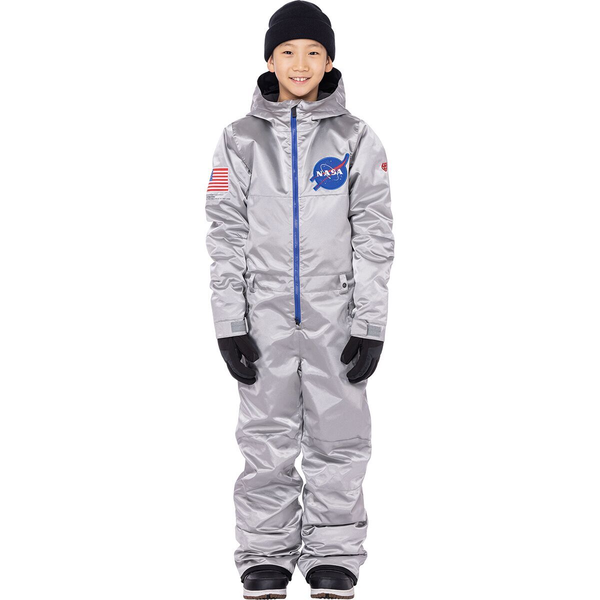 686 Shazam One-Piece Snow Suit - Kids' Silver Metallic, XL