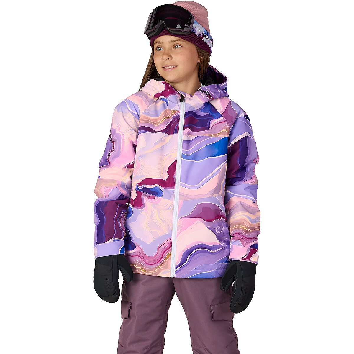 Image of 686 Athena Insulated Jacket - Girls' Alpenglow Blue Sedimentary, XL