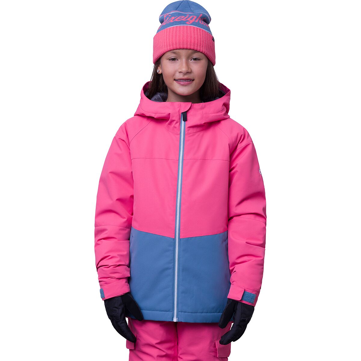 686 Athena Insulated Jacket - Girls' Guava Colorblock