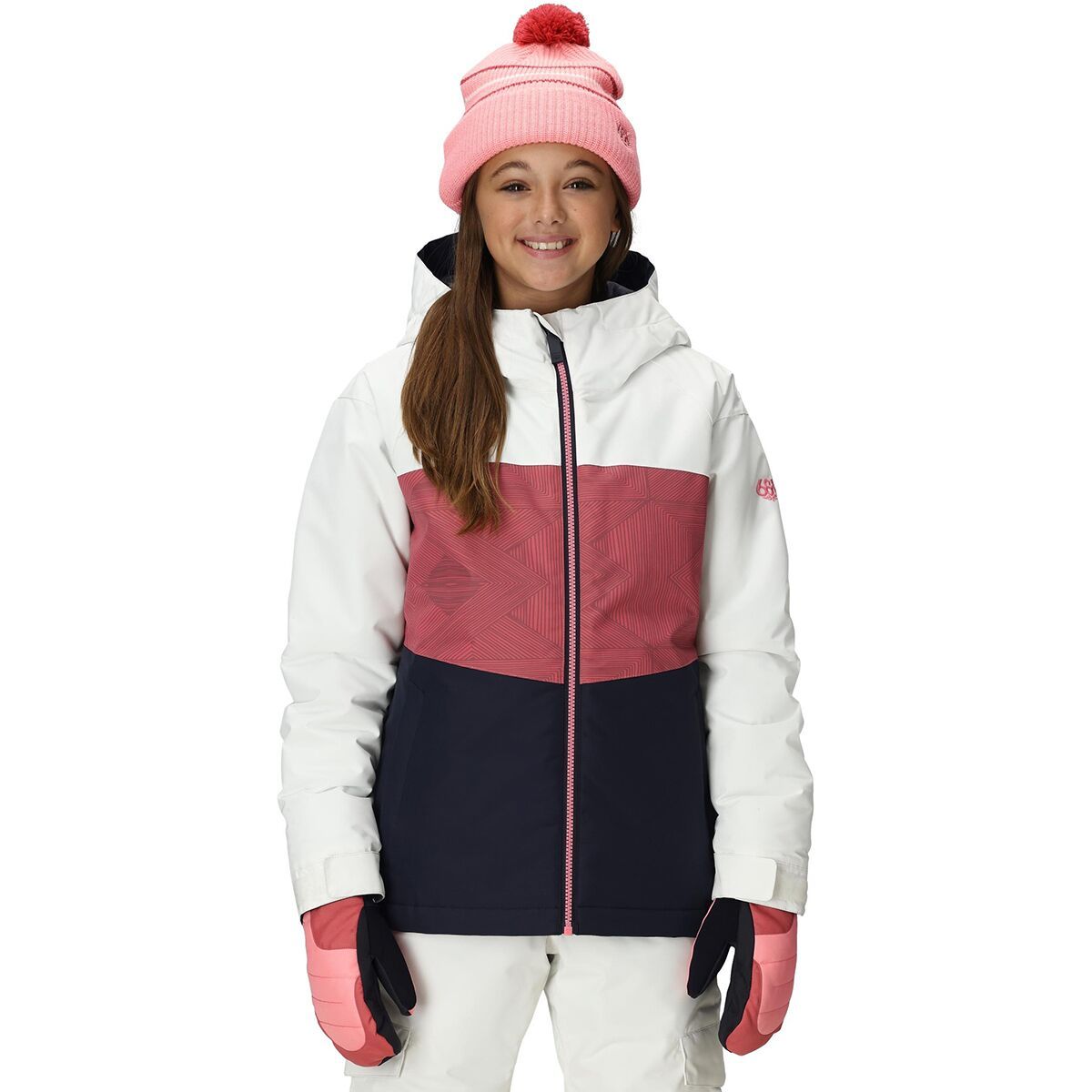 Image of 686 Athena Insulated Jacket - Girls' Rosewood Colorblock, S