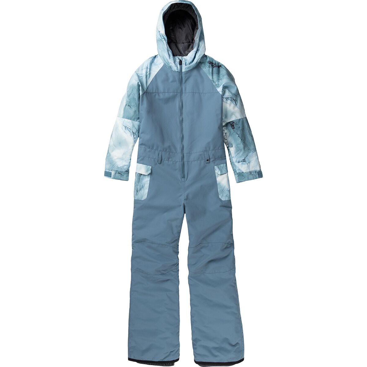 686 Shine One-Piece Snow Suit - Girls' Steel Blue Colorblock