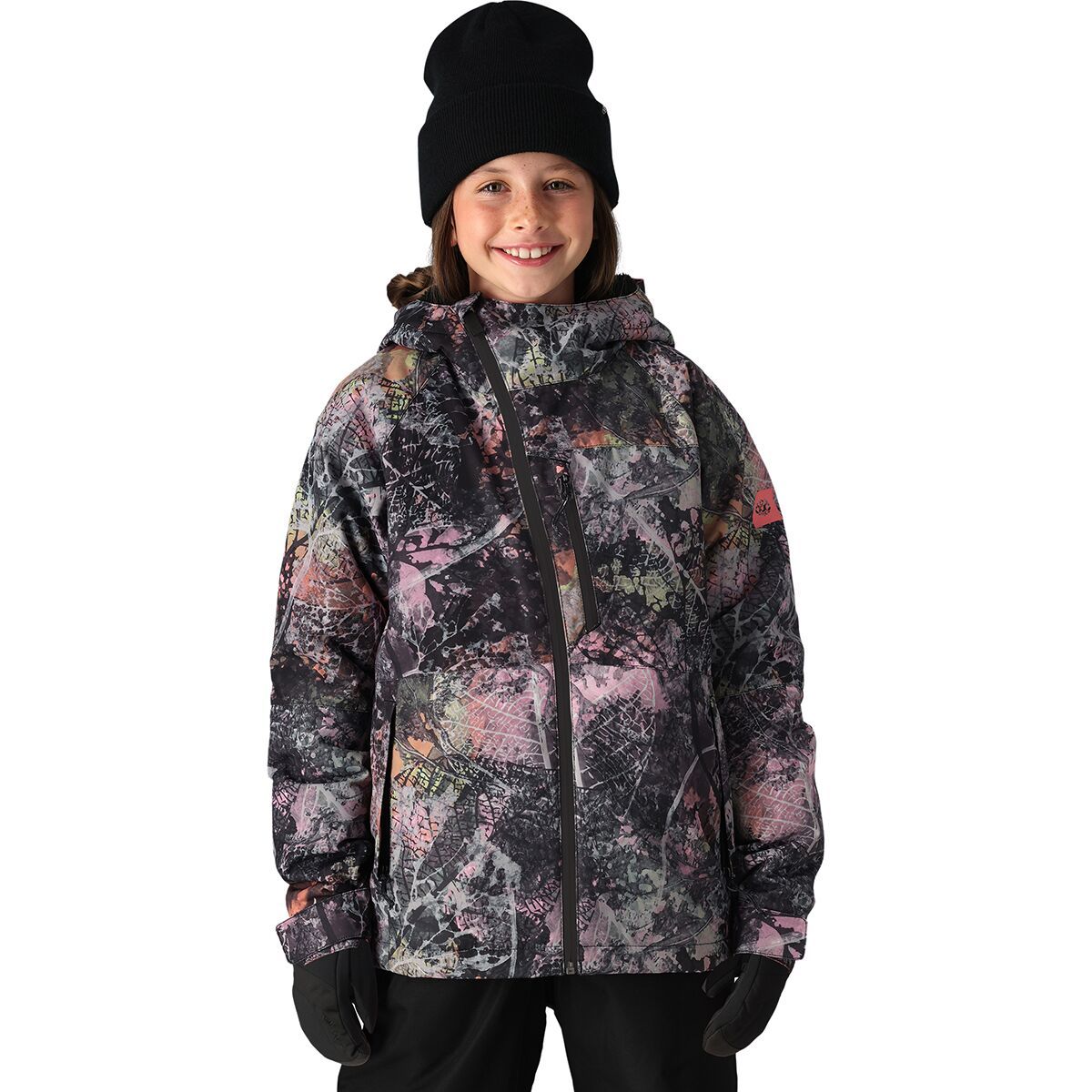 686 Hydra Insulated Jacket - Girls' Pink Foliage, XL