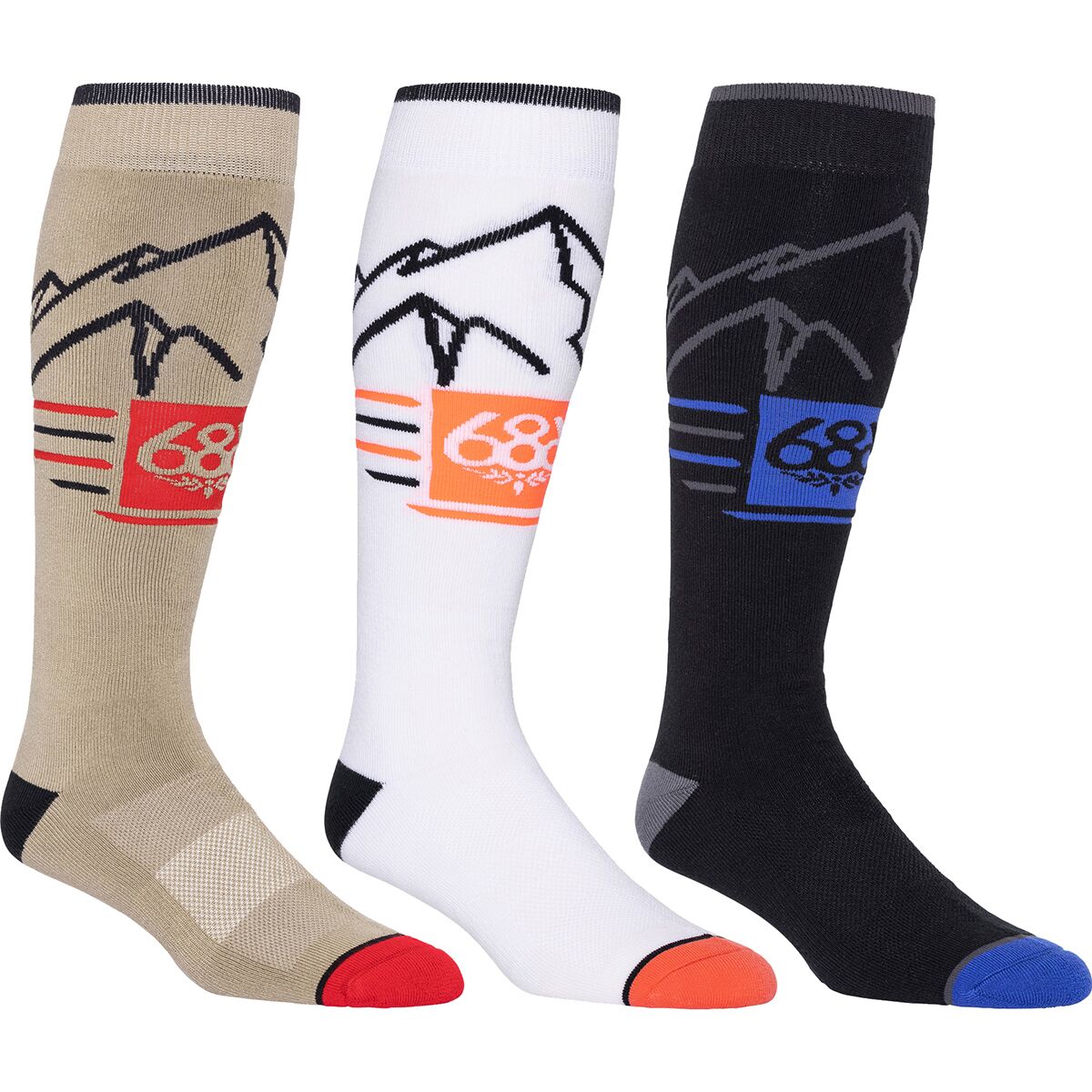 686 Mountain Scape Sock - 3-Pack