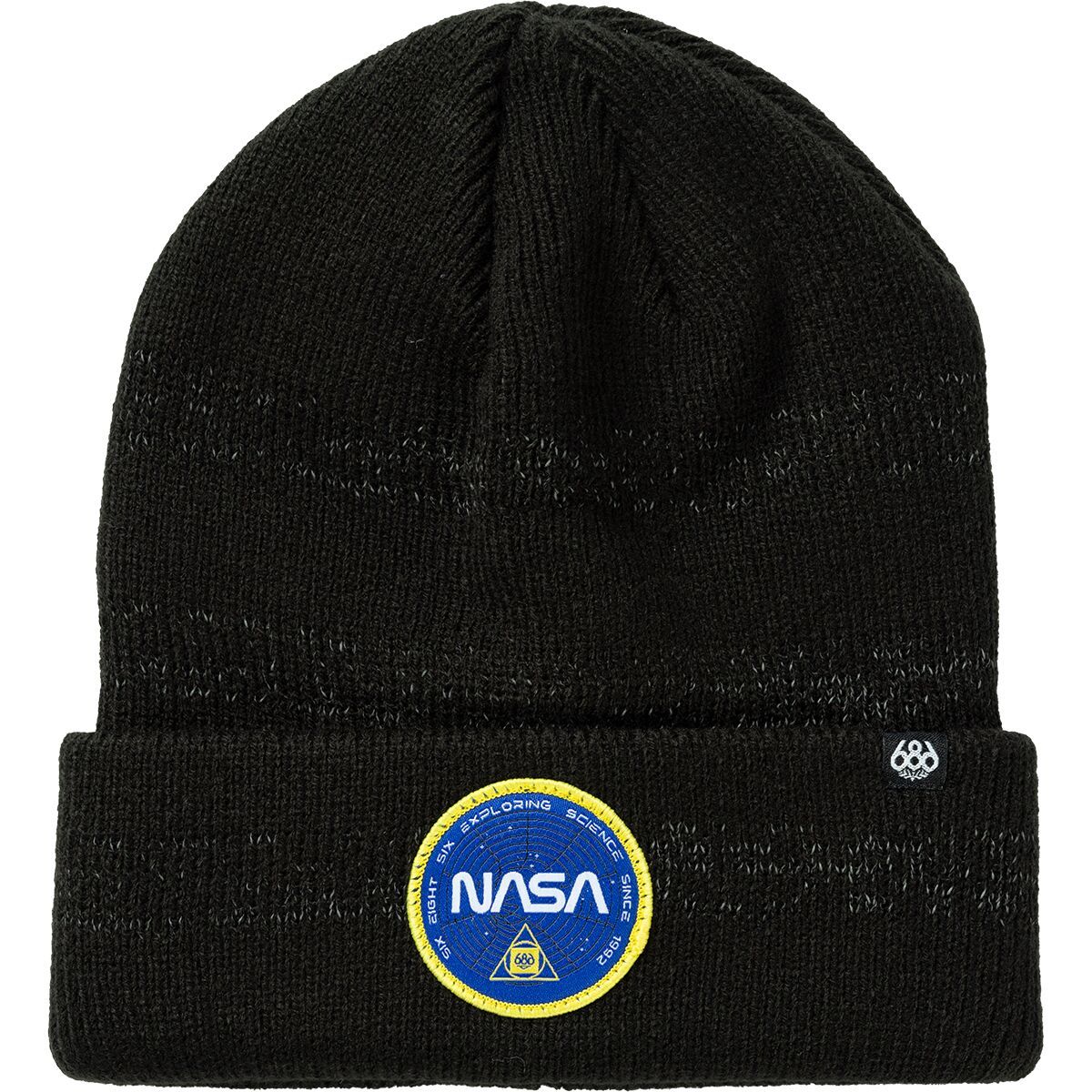 NASA Knit Beanie - Space Themed Winter Hat With Reflective Details For Men