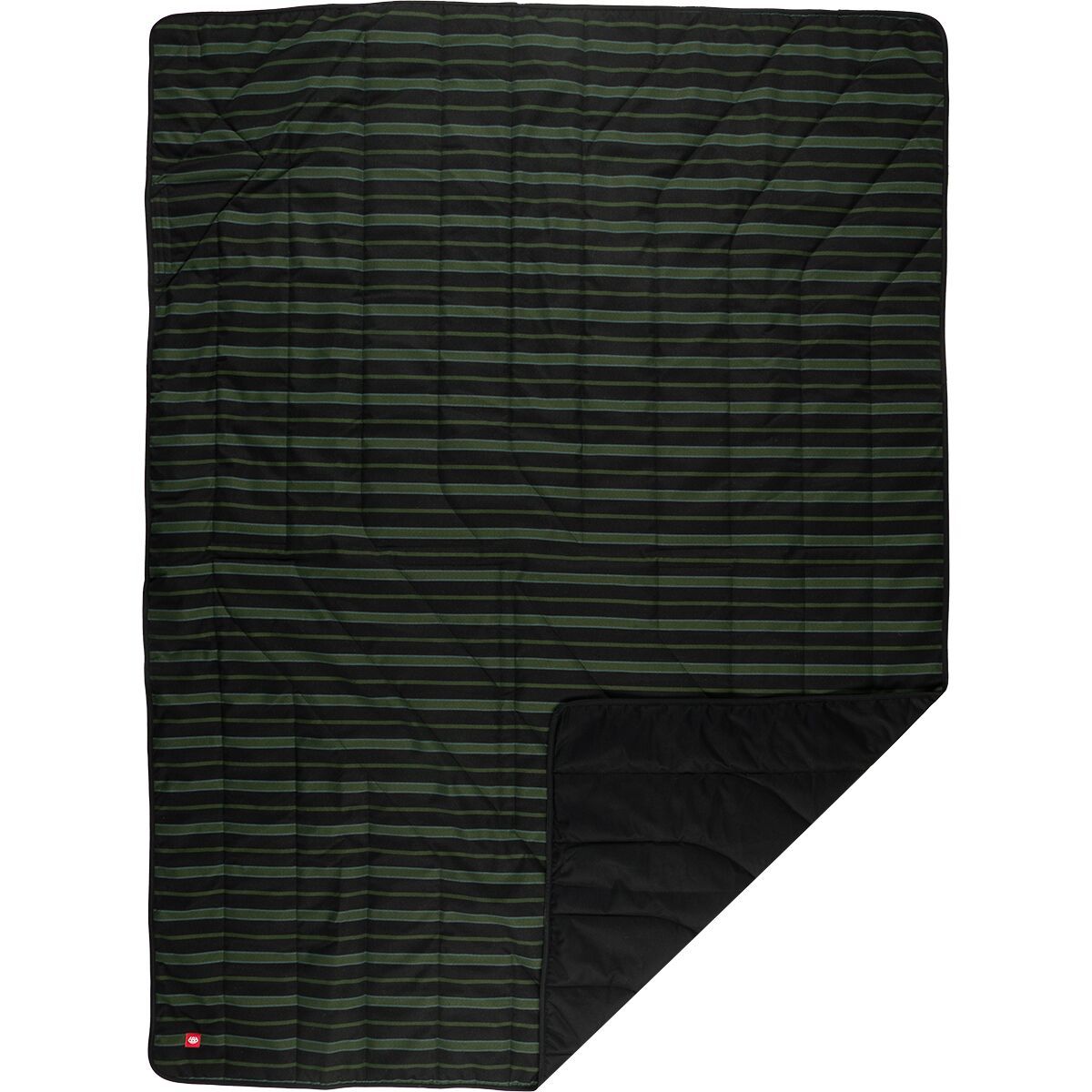 Image of 686 Waterproof Hooded Puffer Blanket Surplus Green Stripe/Black, One Size