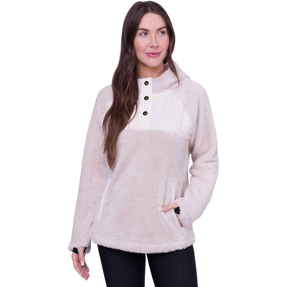 686 686 Hemlock Fleece Hoodie - Women's Dusty Mauve, L