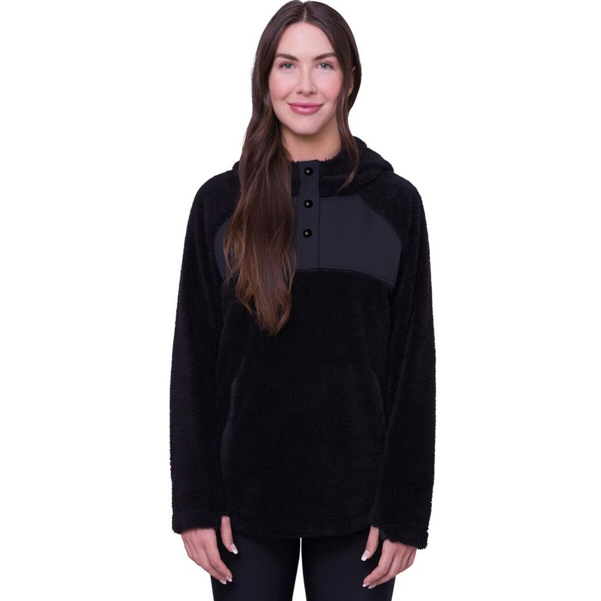 686 Hemlock Fleece Hoodie - Women's Black, XL