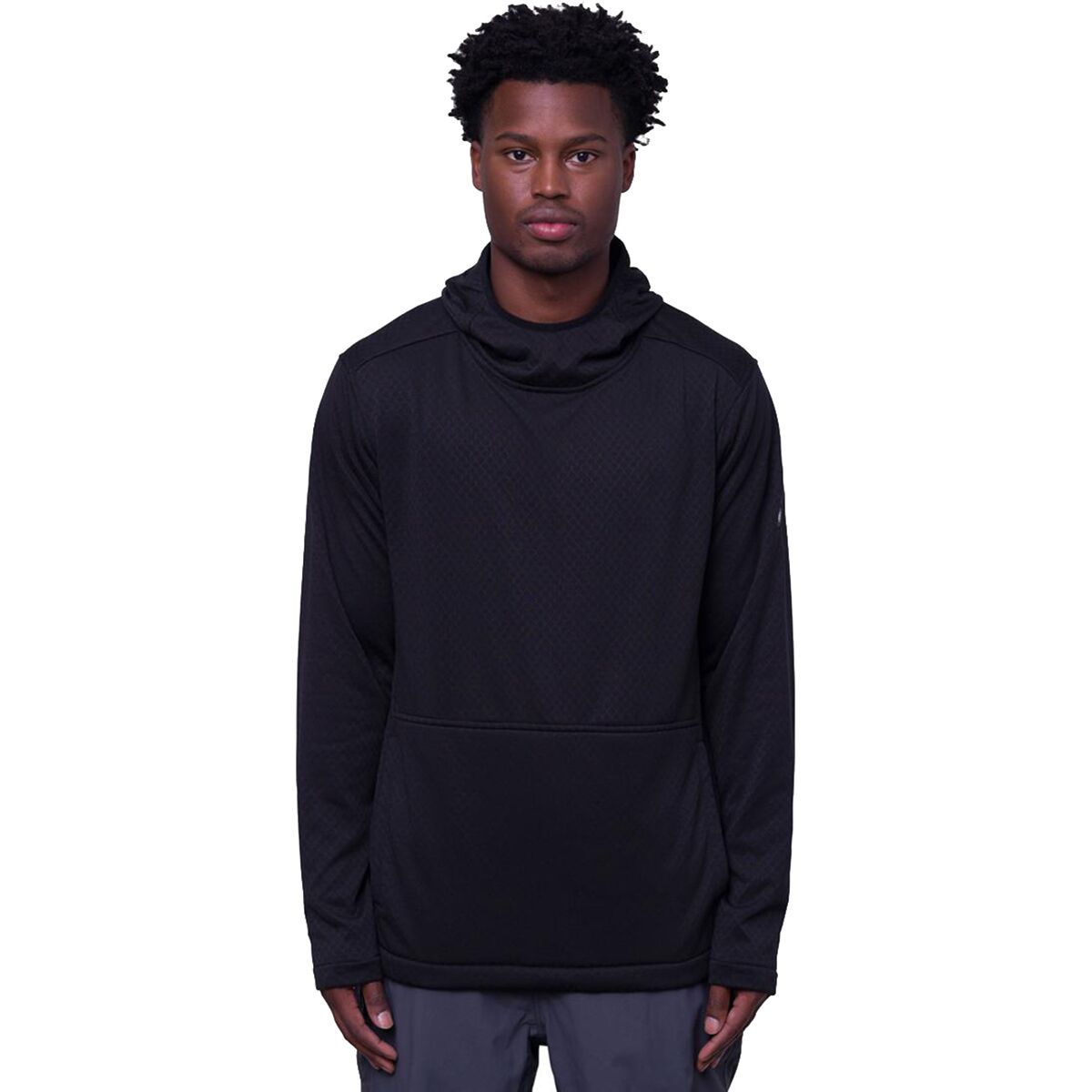 686 Mission Grid Fleece Hoodie - Men's Black, S