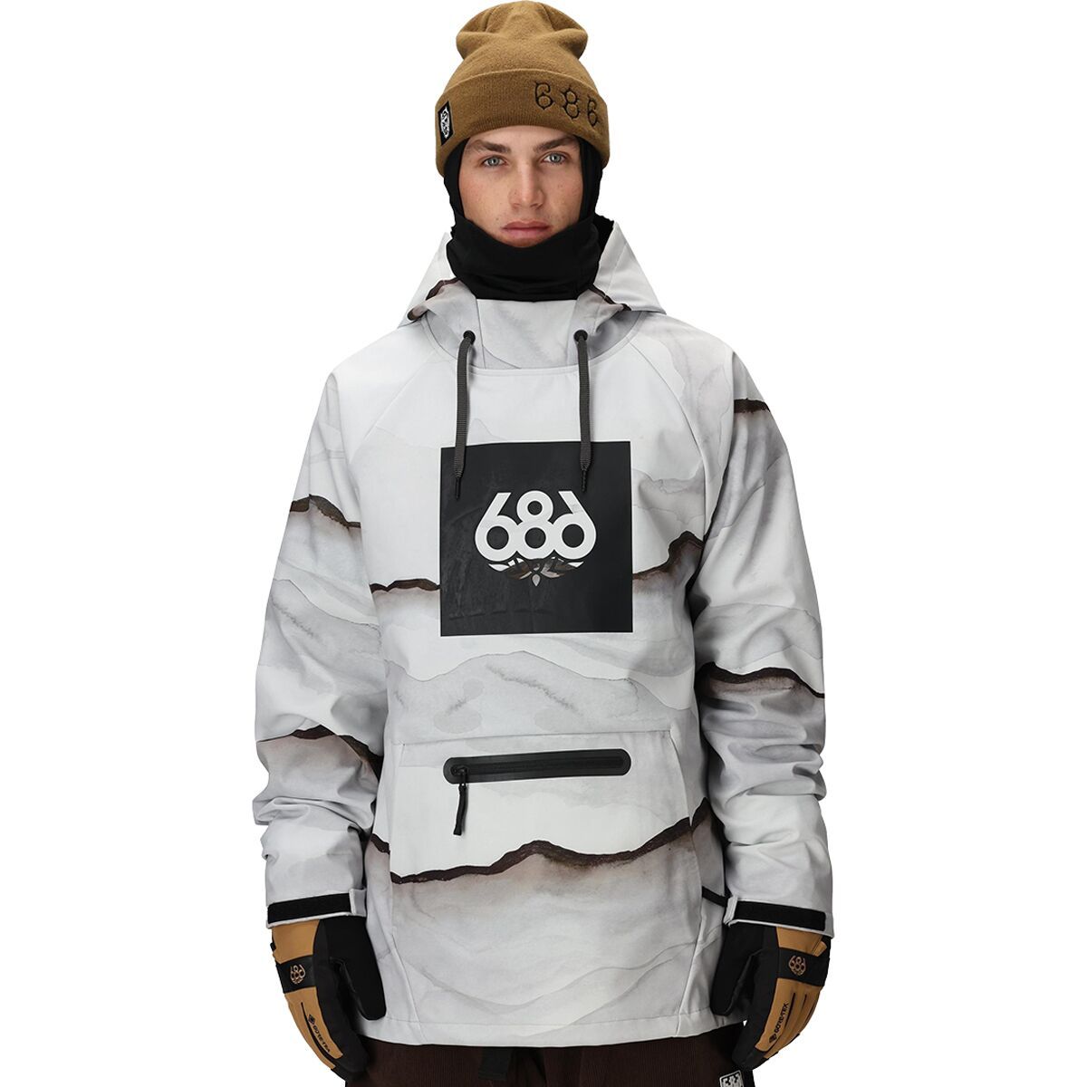 Image of 686 Waterproof Hoodie - Men's Smoke Mountain Print, L