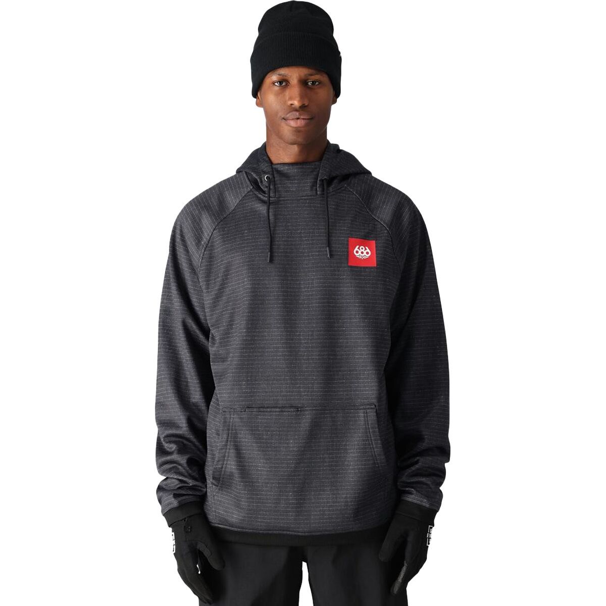 Image of 686 Bonded Fleece Hoodie - Men's Black Ripstop, L
