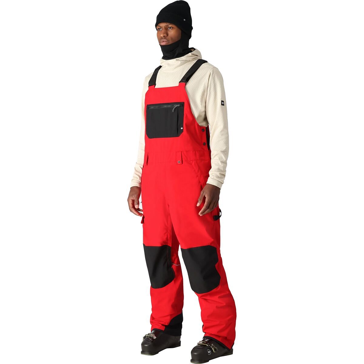 686 Hot Lap 20K Shell Bib Pant - Men's True Red Colorblock, M