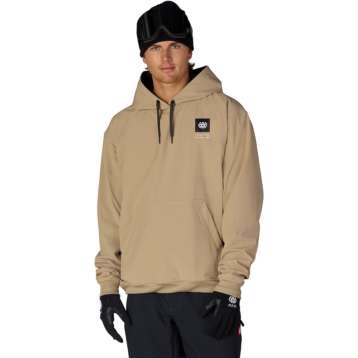 Image of 686 Team Waterproof Hooded Jacket - Men's Khaki, S