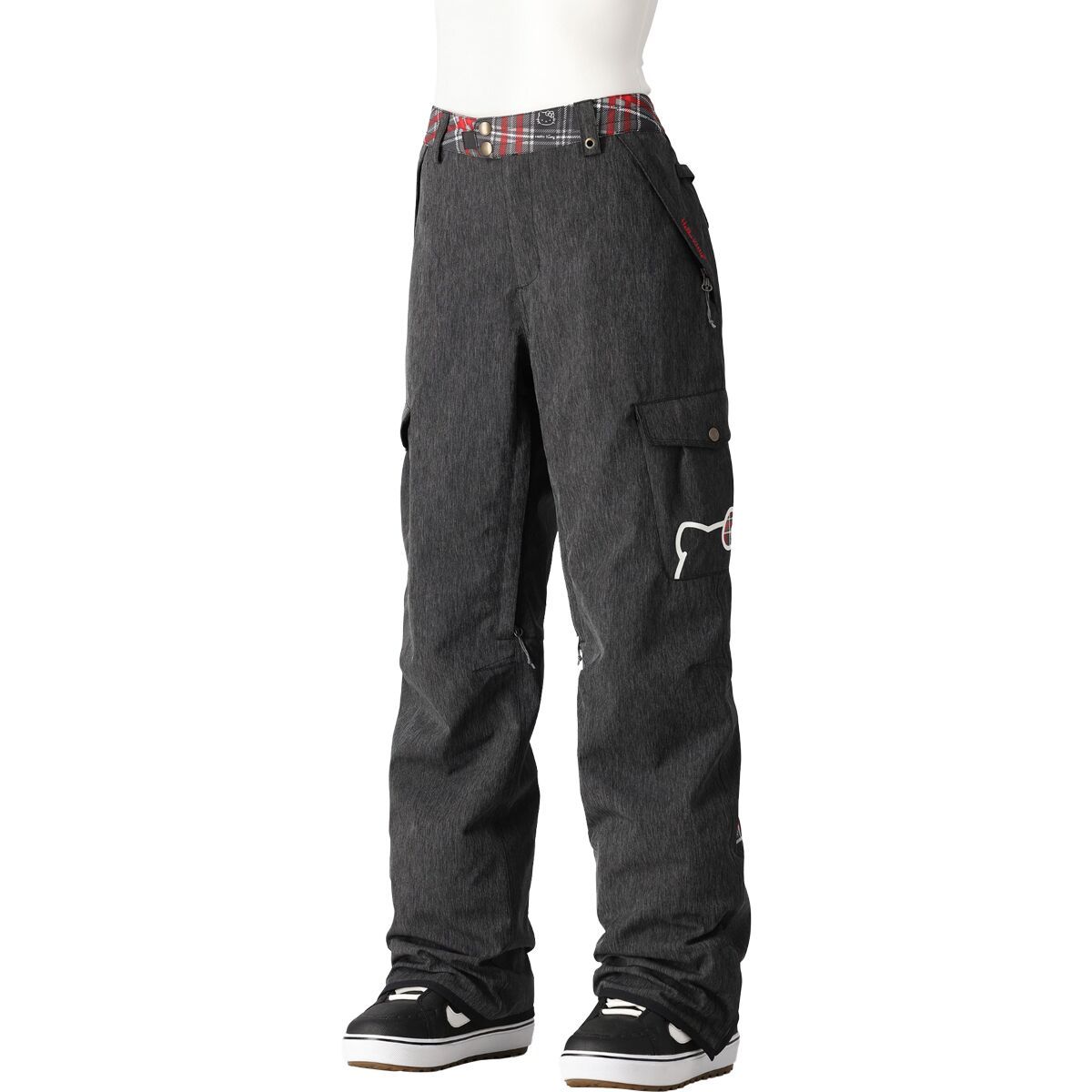 Image of 686 Aura Insulated Cargo Pant - Women's Hello Kitty Black Denim, M