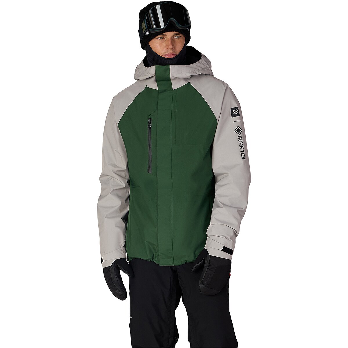 Image of 686 GORE-TEX Core Shell Jacket - Men's Light Grey Colorblock, XL