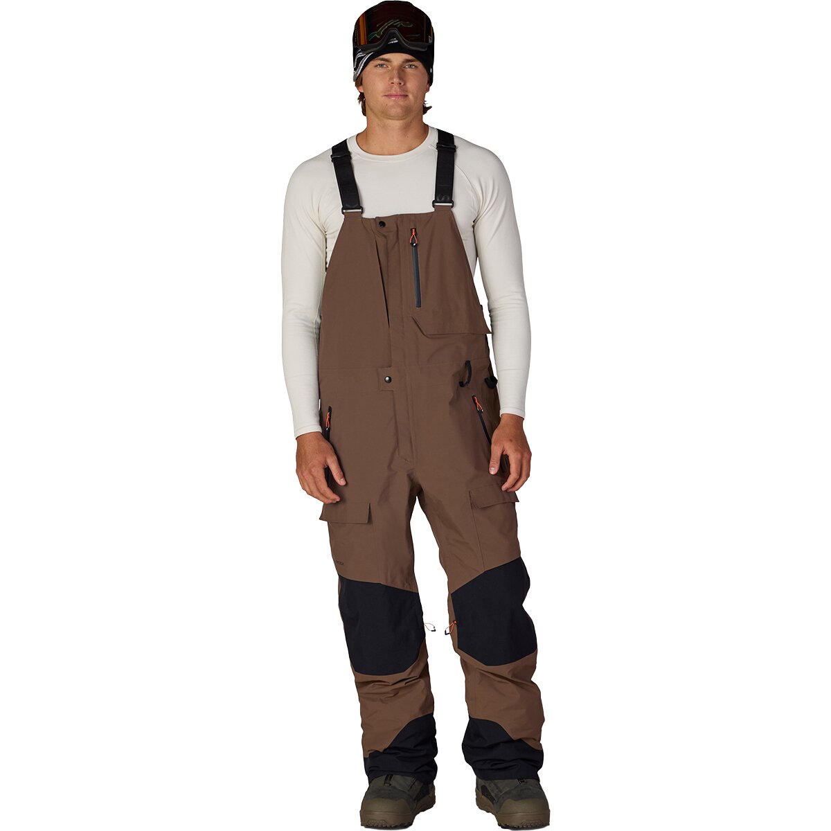 Image of 686 GORE-TEX Dispatch Shell Bib - Men's Dark Earth, L