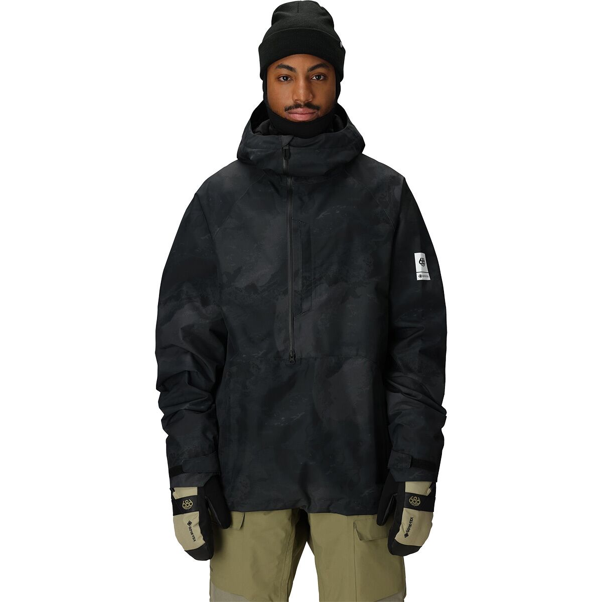 Image of 686 GORE-TEX Fragment Shell Anorak - Men's Black Hemisphere, XXL
