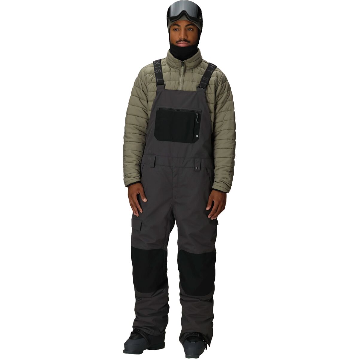Image of 686 Hot Lap Insulated Bib - Men's Charcoal Colorblock, S