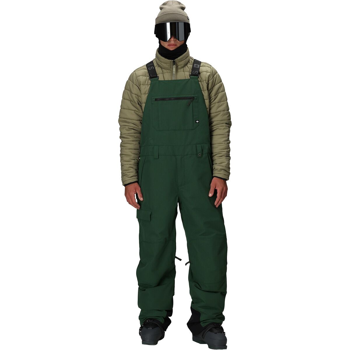 Image of 686 Hot Lap Insulated Bib - Men's Moss Green Ripstop, M