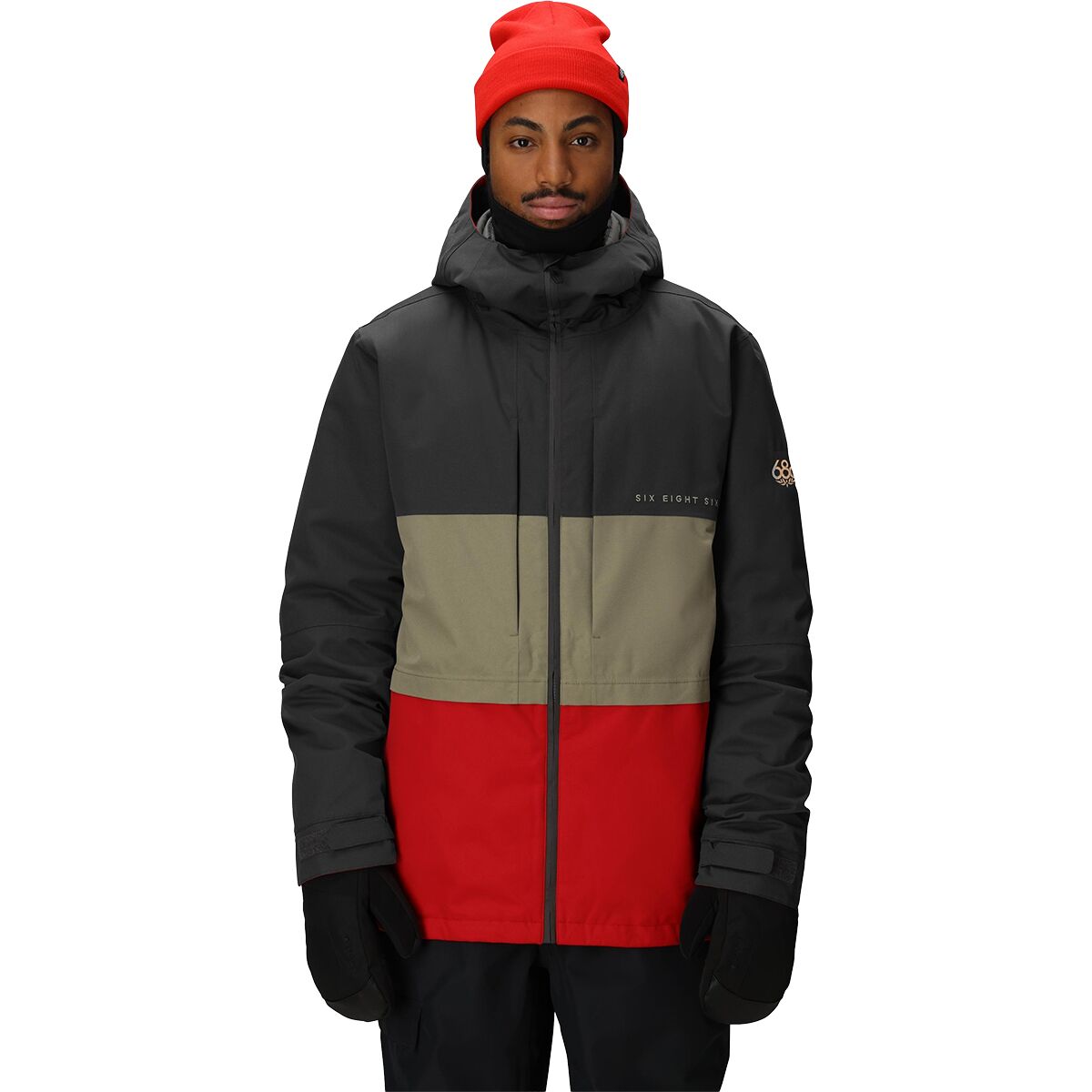 Image of 686 Smarty 3-in-1 Form Jacket - Men's Charcoal Colorblock, M