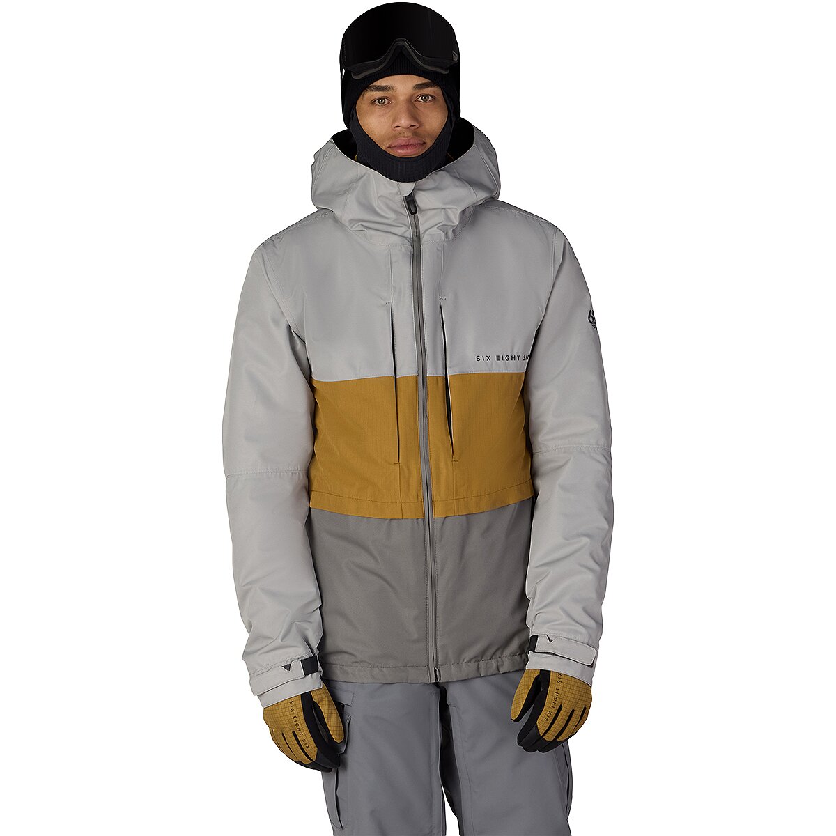 Image of 686 Smarty 3-in-1 Form Jacket - Men's Light Grey Colorblock, M