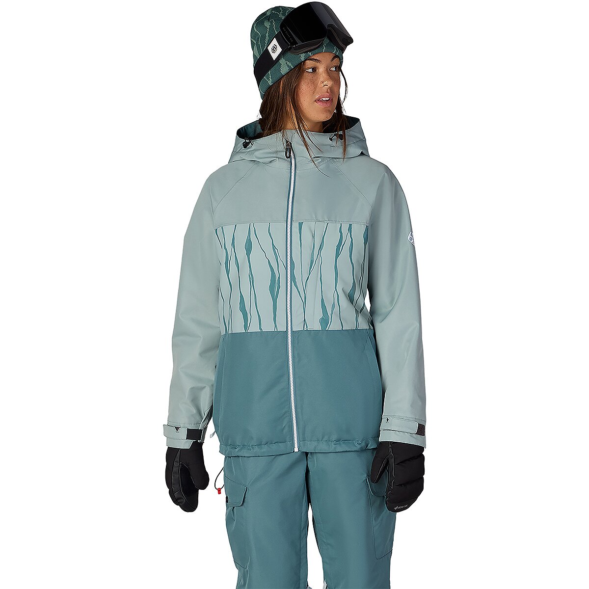 Image of 686 Athena Insulated Jacket - Women's Dusty Marine Colorblock, L