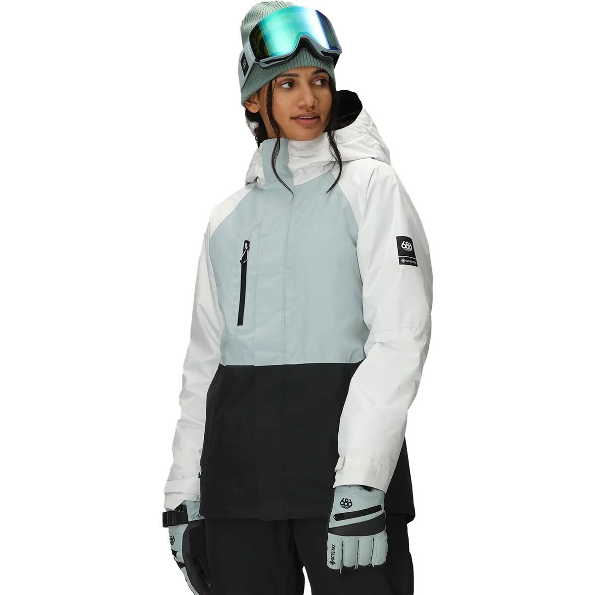 Image of 686 GORE-TEX Willow Insulated Jacket - Women's Dusty Marine Colorblock, XL