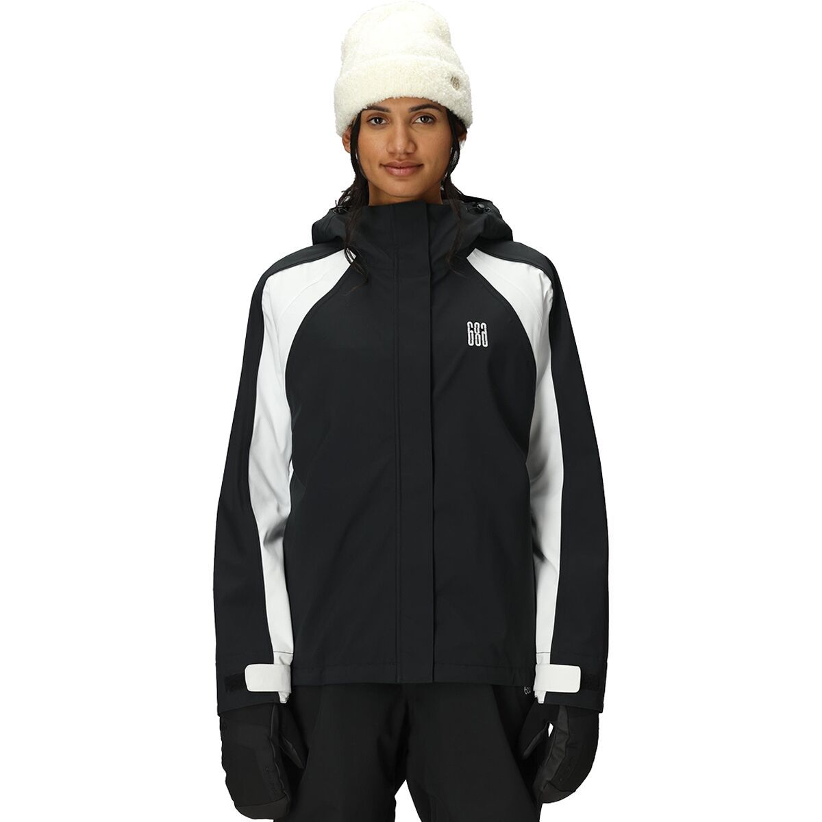 Image of 686 Hologram Shell Jacket - Women's Black Colorblock, M