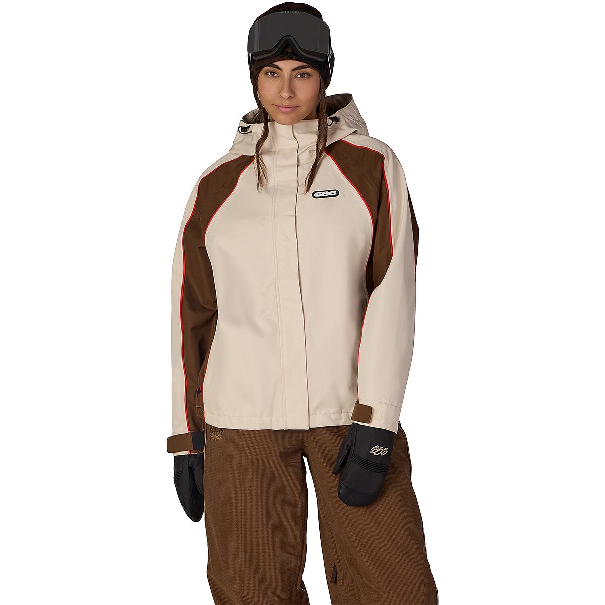 Image of 686 Hologram Shell Jacket - Women's Limestone Colorblock, L