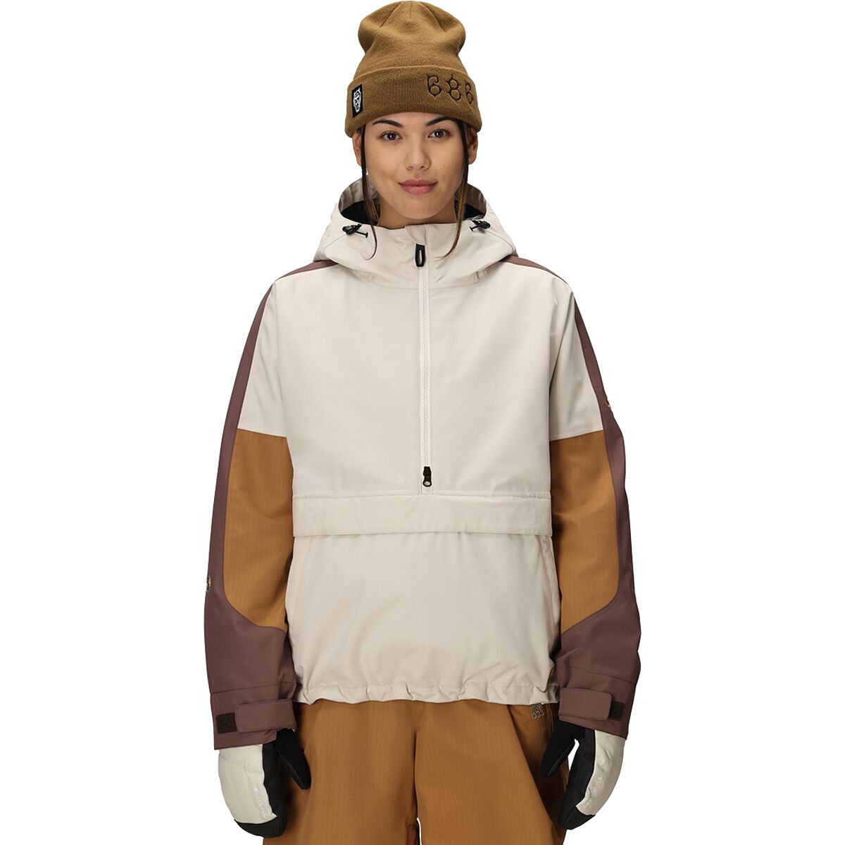 Image of 686 Outline Shell Anorak - Women's Limestone Colorblock, XL