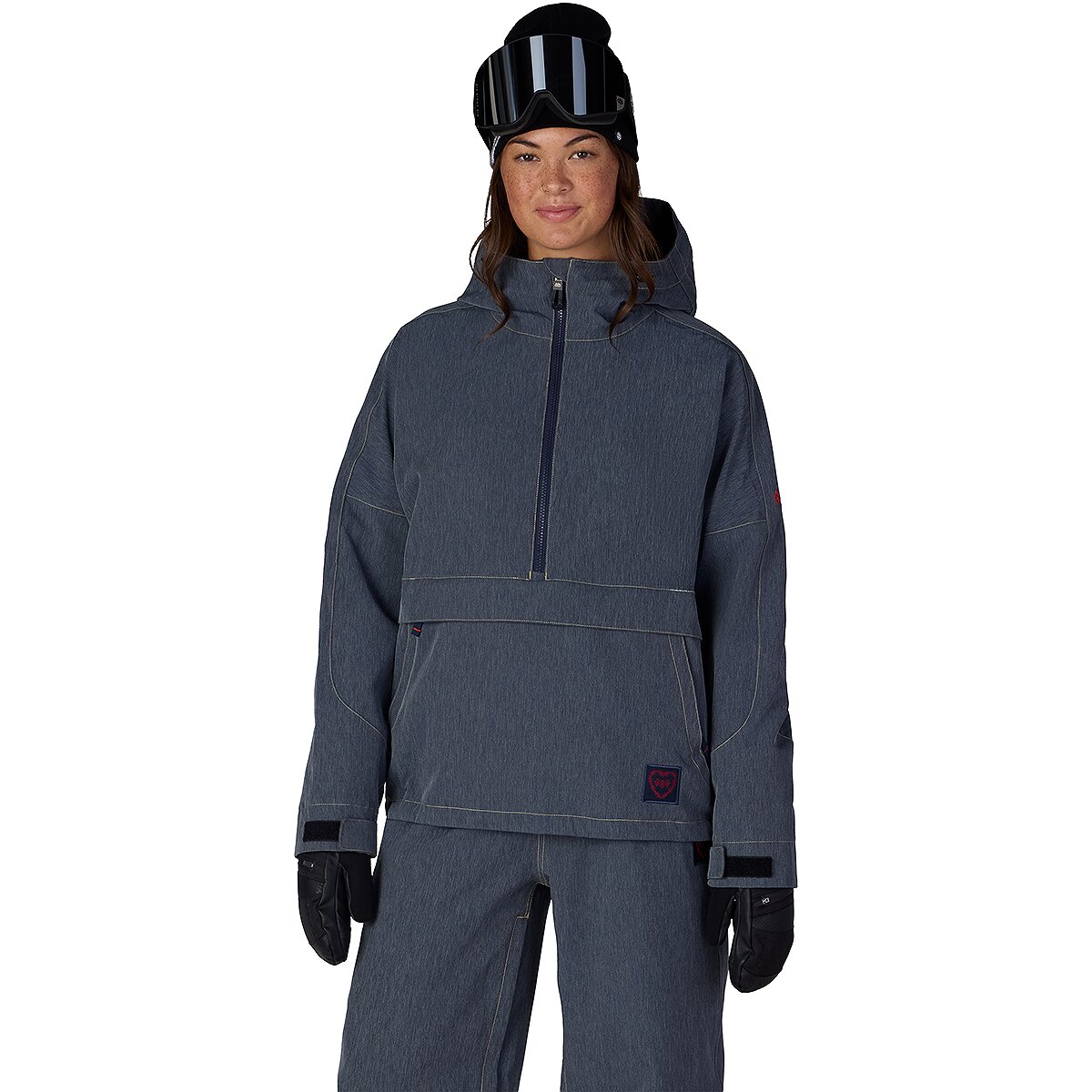 Image of 686 Outline Shell Anorak - Women's Navy Denim, S