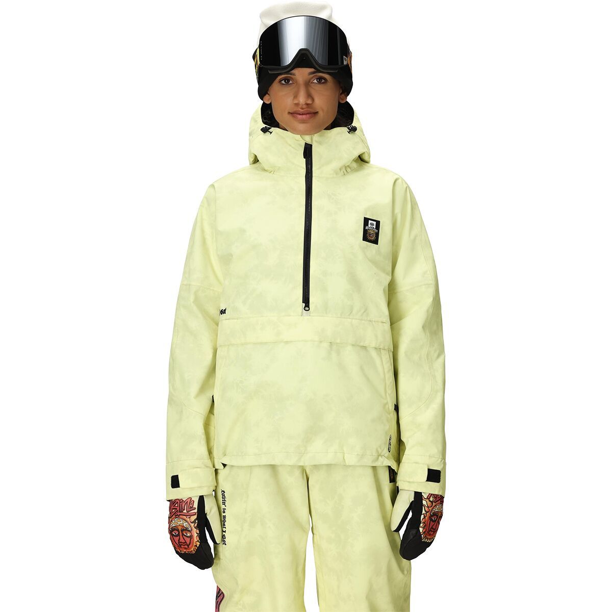 Image of 686 Sublime Shell Anorak - Women's Sublime Yellow Tie Dye, M