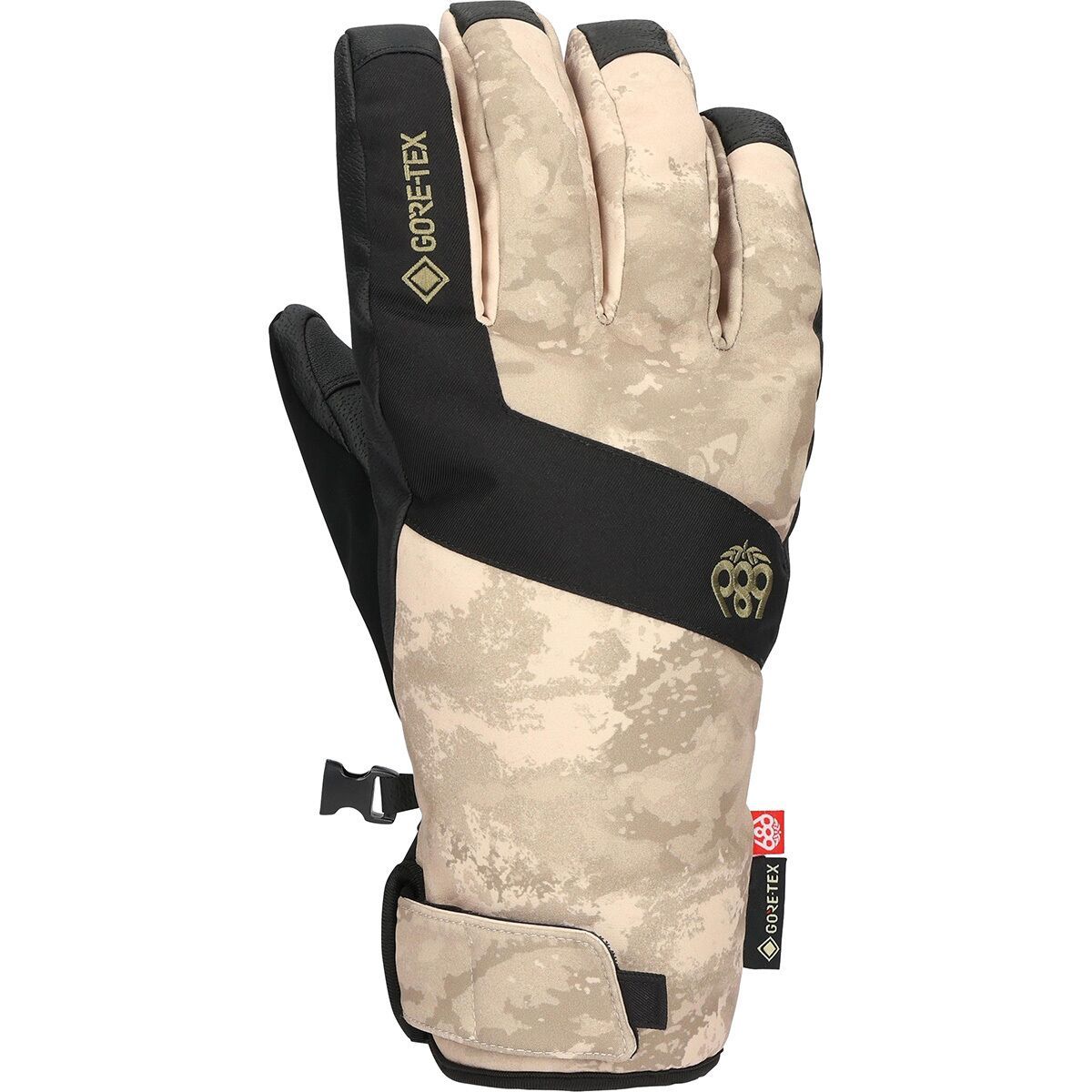 Image of 686 GORE-TEX Linear Under Cuff Glove - Men's Limestone Hemisphere Print, M