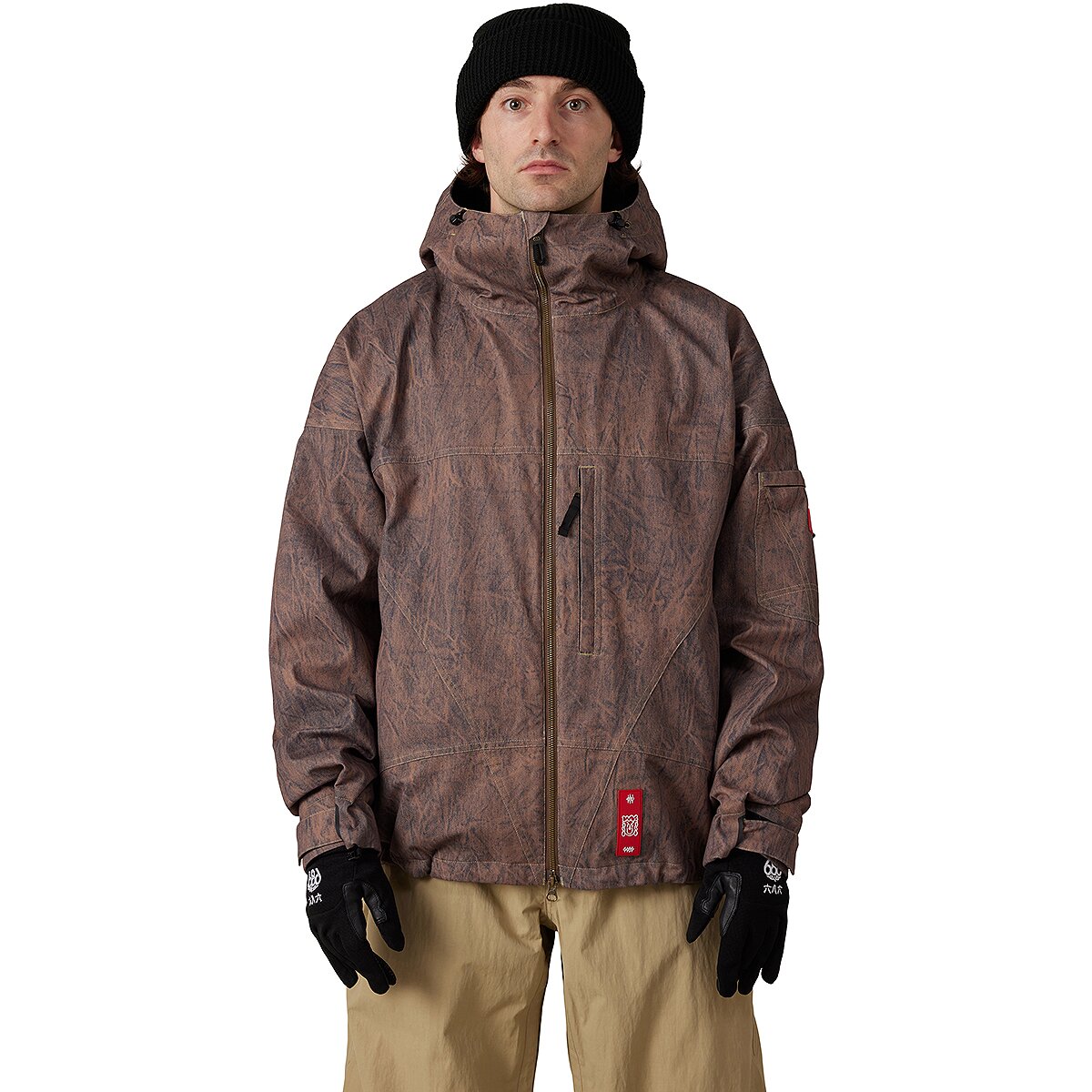 Image of 686 Dojo Shell Jacket - Men's Brown Crinkle Wash, S