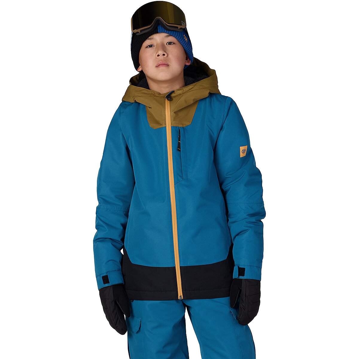 Image of 686 Gateway Insulated Jacket - Boys' Blue Ash Colorblock, L