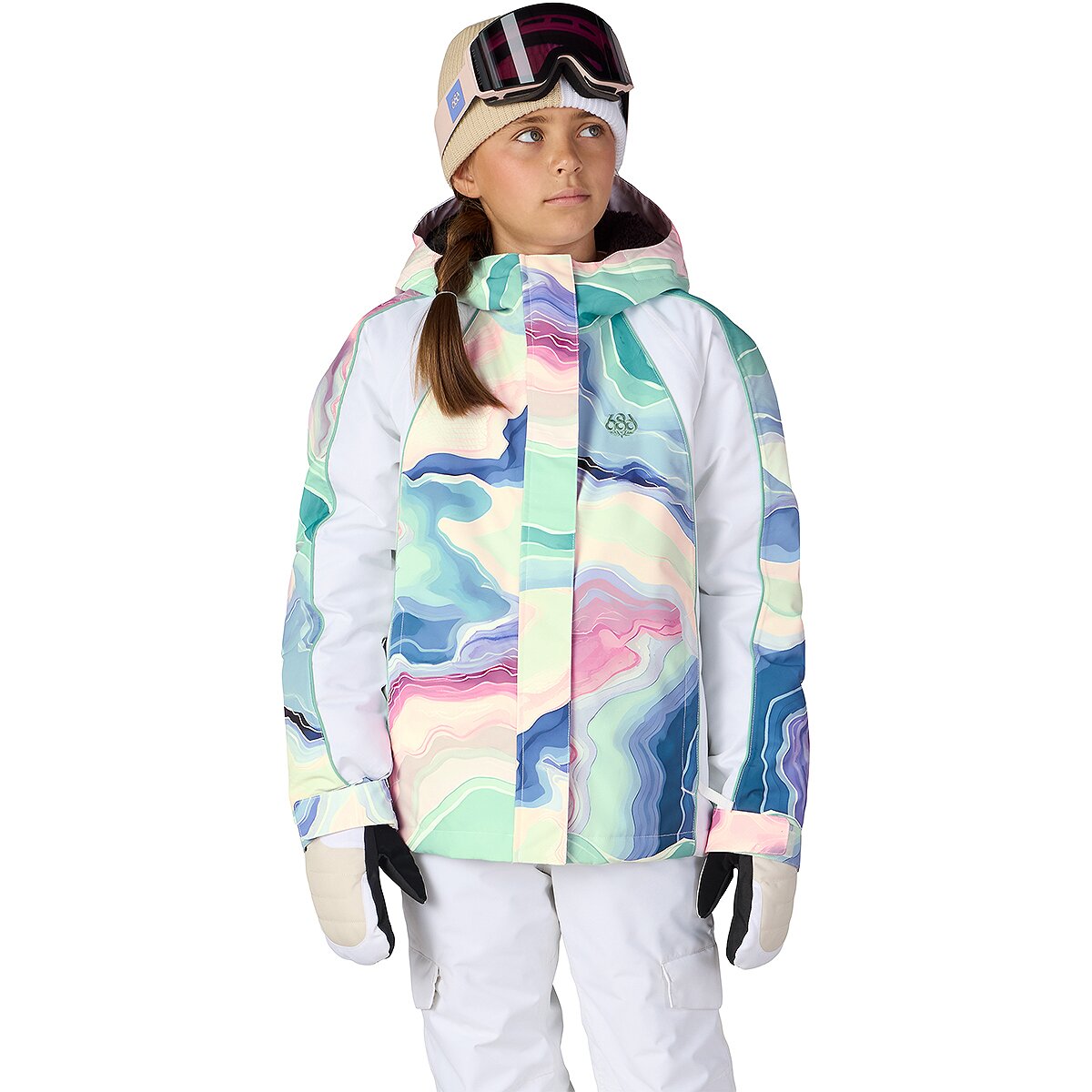 Image of 686 Hologram Insulated Jacket - Girls' Wasabi Sedimentary, XL