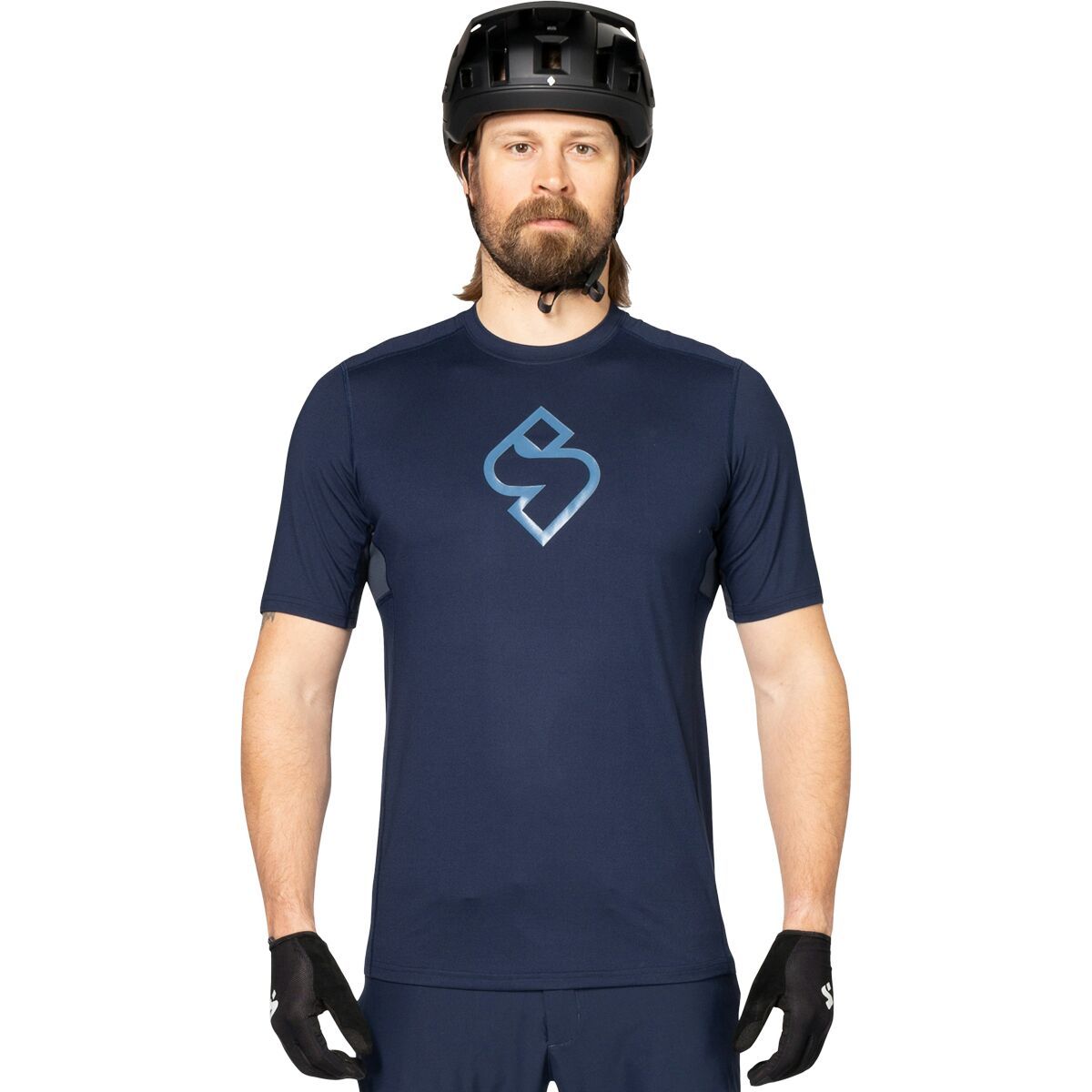 Image of Sweet Protection Hunter Short-Sleeve Jersey - Men's Navy Blazer, M