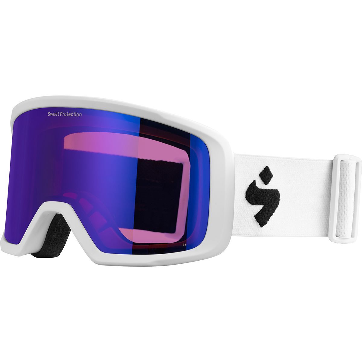 Sweet Protection Firewall Goggles Satin White Frame/Satin Sapphire Lens, One Size