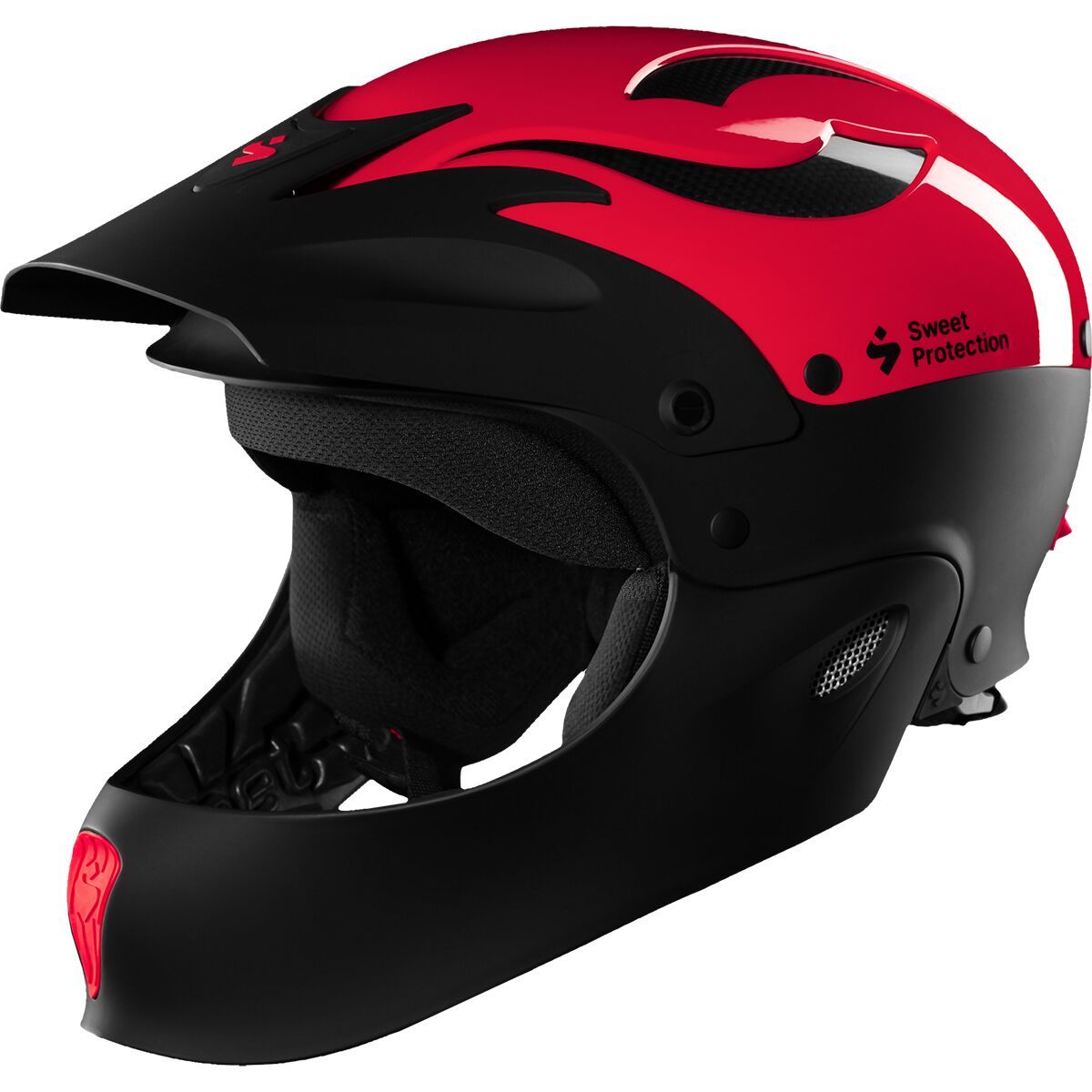 Image of Sweet Protection Rocker Fullface Helmet Gloss Poppy Red, M/L