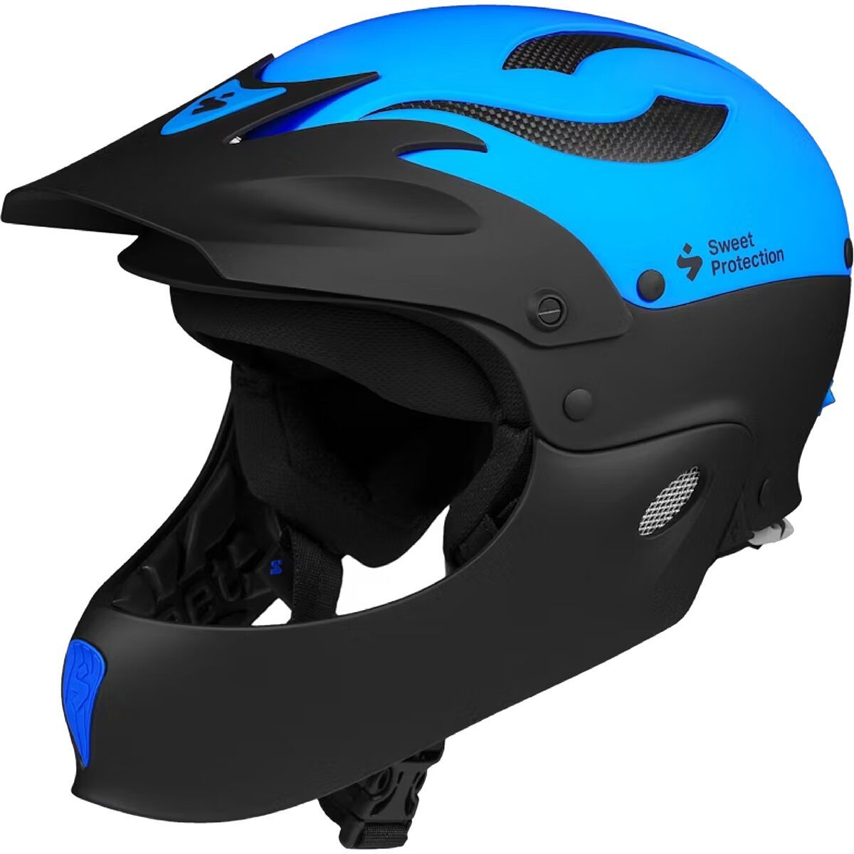 Sweet Protection Rocker Fullface Helmet Neon Blue, L/XL