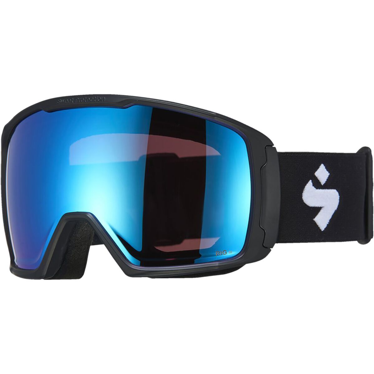 Sweet Protection Clockwork RIG Reflect Goggles Matte Black/Black/RIG Aquamarine, One Size